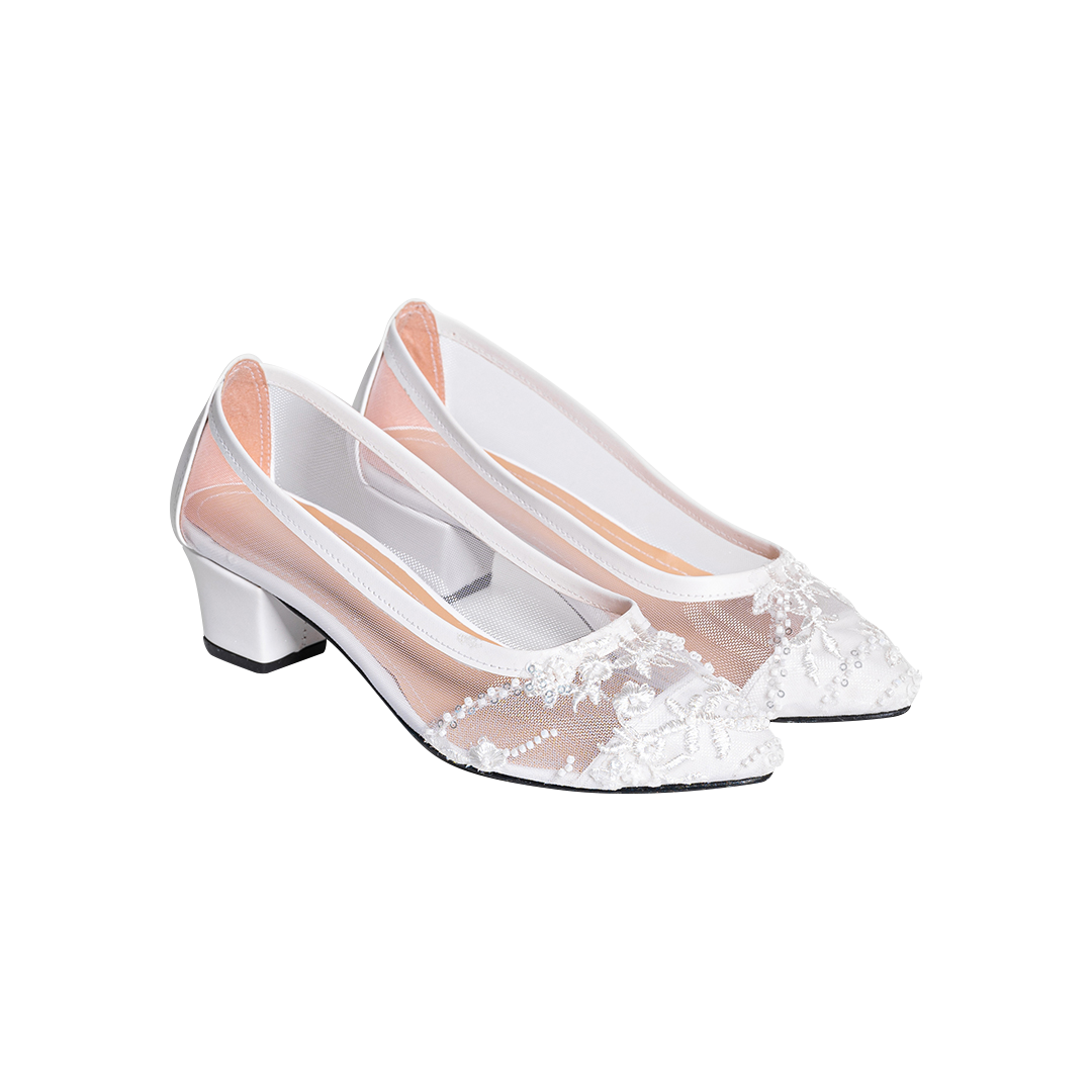 Dawn's Dewdrop Wedding Shoes