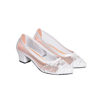 Dawn's Dewdrop Wedding Shoes