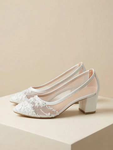 Dawn's Dewdrop Wedding Shoes
