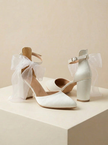 Loving Knot Bridal Heels