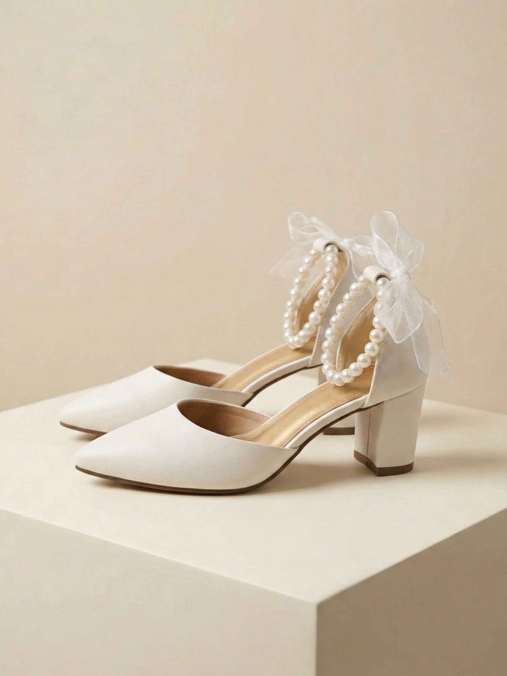 Timeless Pearl Bridal Heels